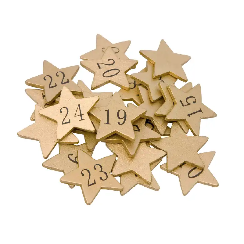 Buttinette Calendrier Avent Chiffres Etoile Dore