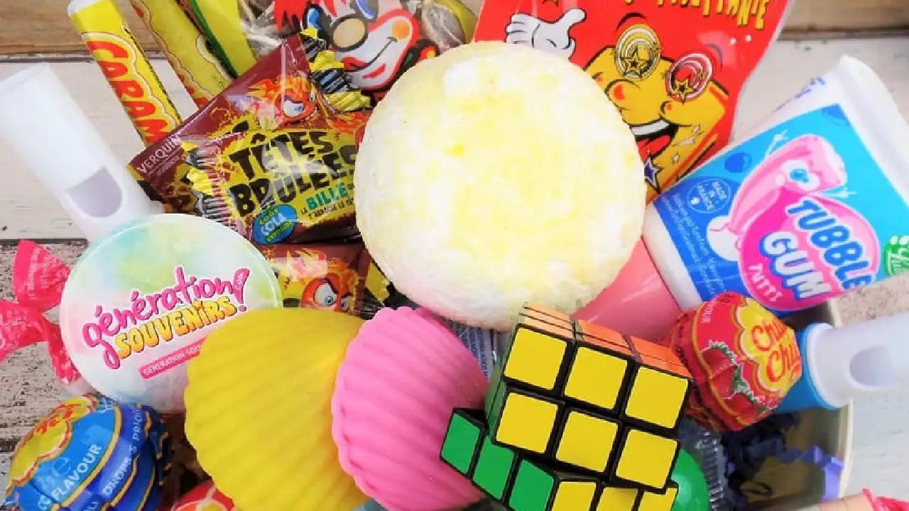 Cadeau Noël Corbeille gourmande rétro (1)