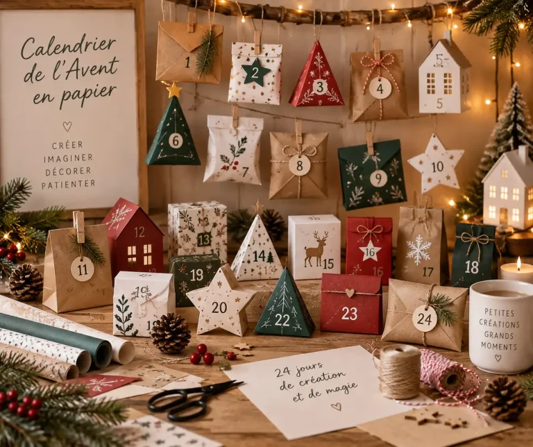 Calendrier Avent papier