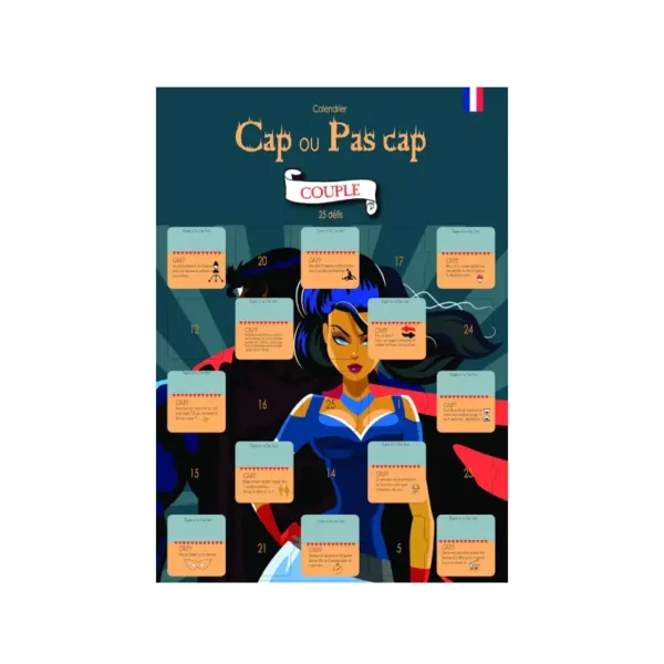 Calendrier de l'Avent défis érotique couple “Cap, Pas Cap”