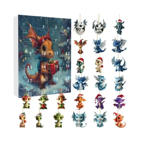 Calendrier de l'Avent Décoration Dragon Boule de Noël Calendrier de l'Avent Décoration Dragon Boule de Noël