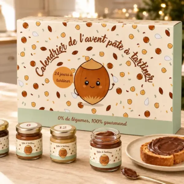 Calendrier de l’Avent Pâte à Tartiner Artisanale 2026 Chocolat