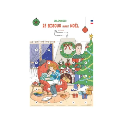 Calendrier de l’avent 25 bisous avant Noel