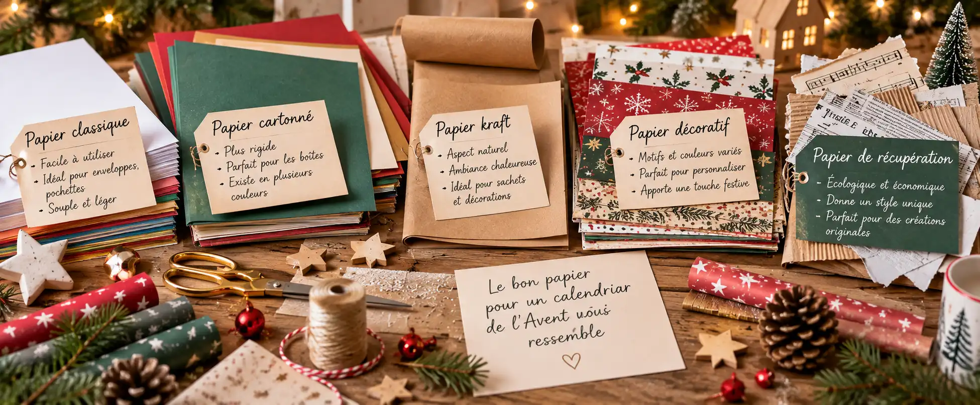 Calendriers Avent Papier Fabriquer