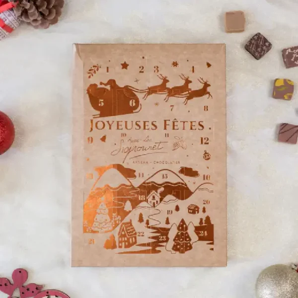 Chocolaterie Signouret Calendrier de l’Avent Bonbons de Chocolat Pralinés