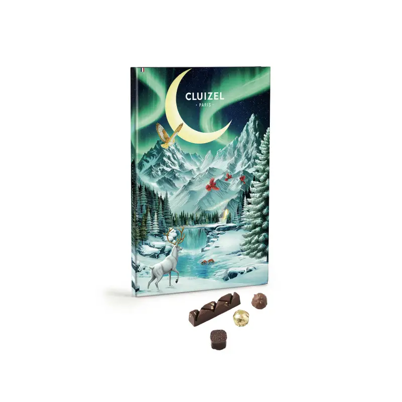 Cluizel calendrier de l’Avent Chocolats Féerie hivernale