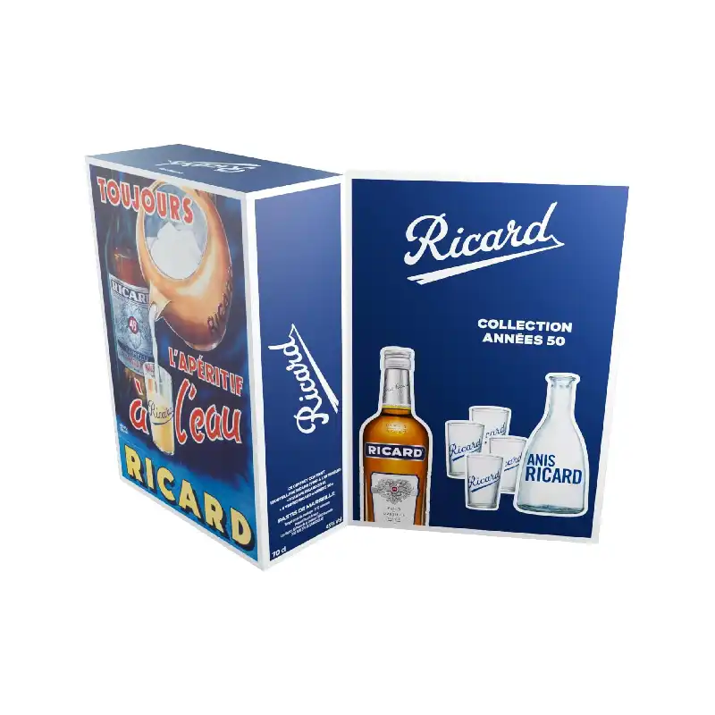 Coffret RICARD Pastis de Marseille Années 50 Anis