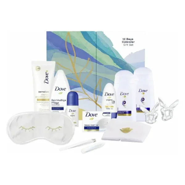 Coffret cadeau Dove Calendrier de l'Avent 12 jours Contenu