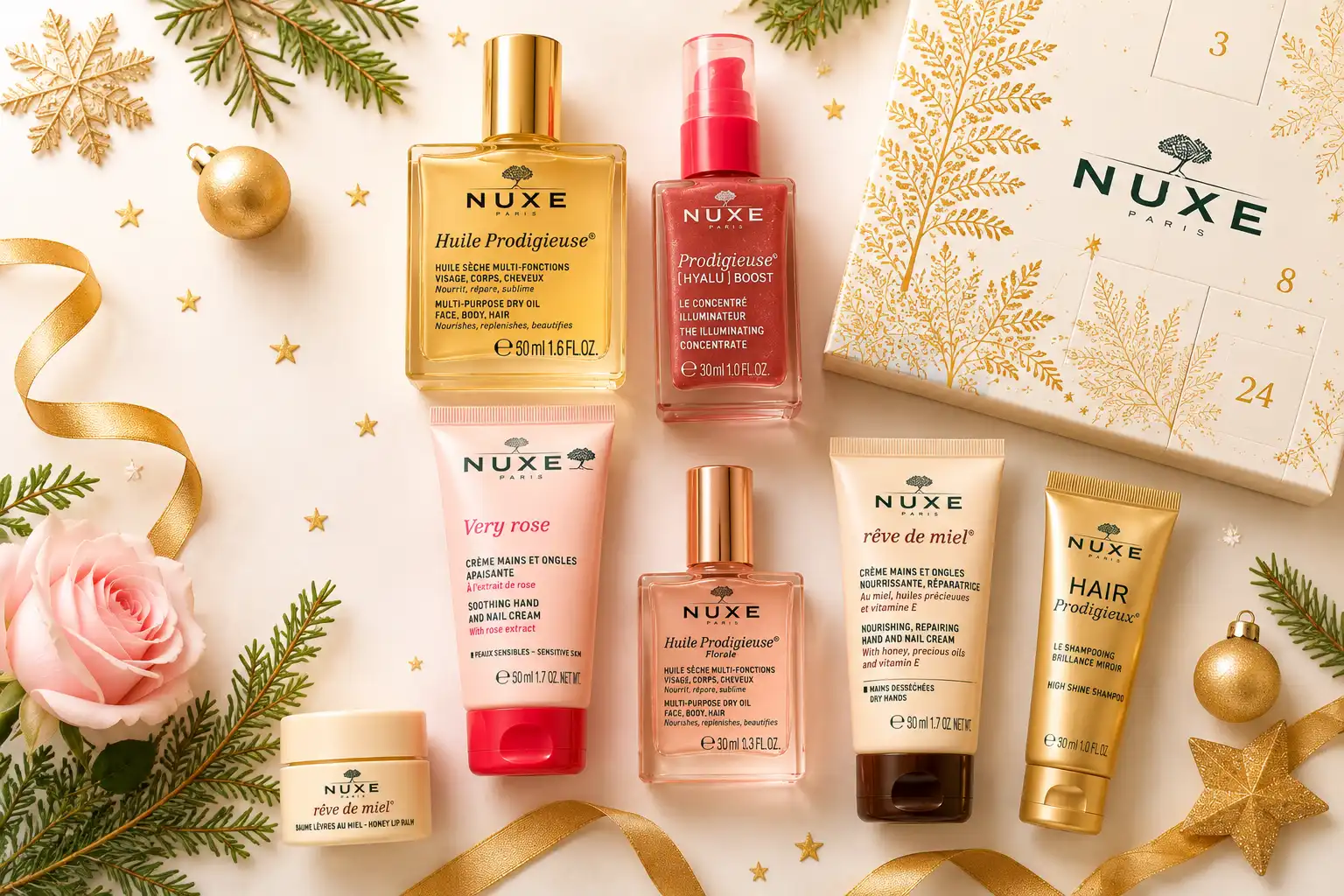 Contenu Calendrier Avent Nuxe