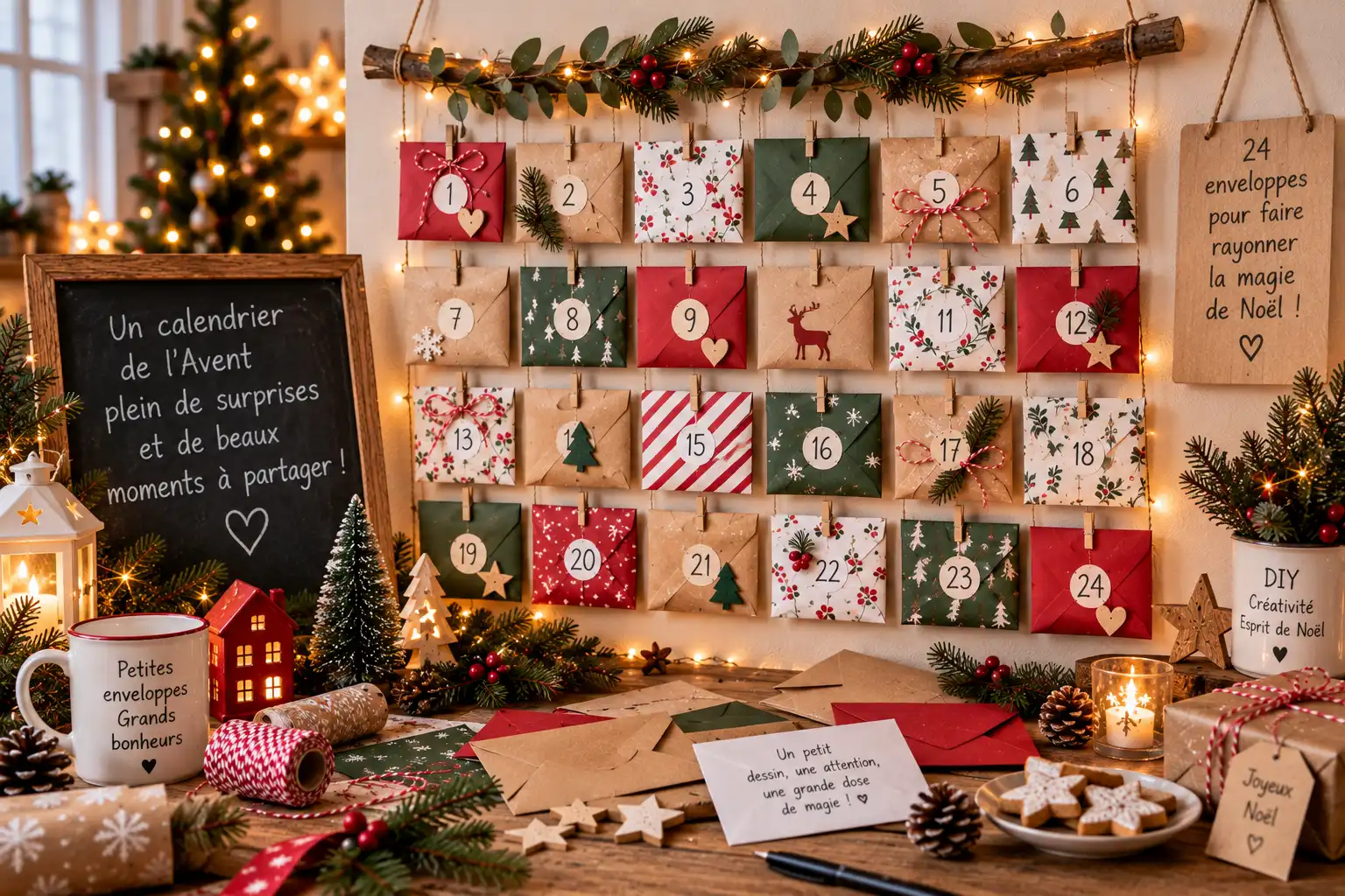 Fabriquer Calendrier Avent Enveloppe