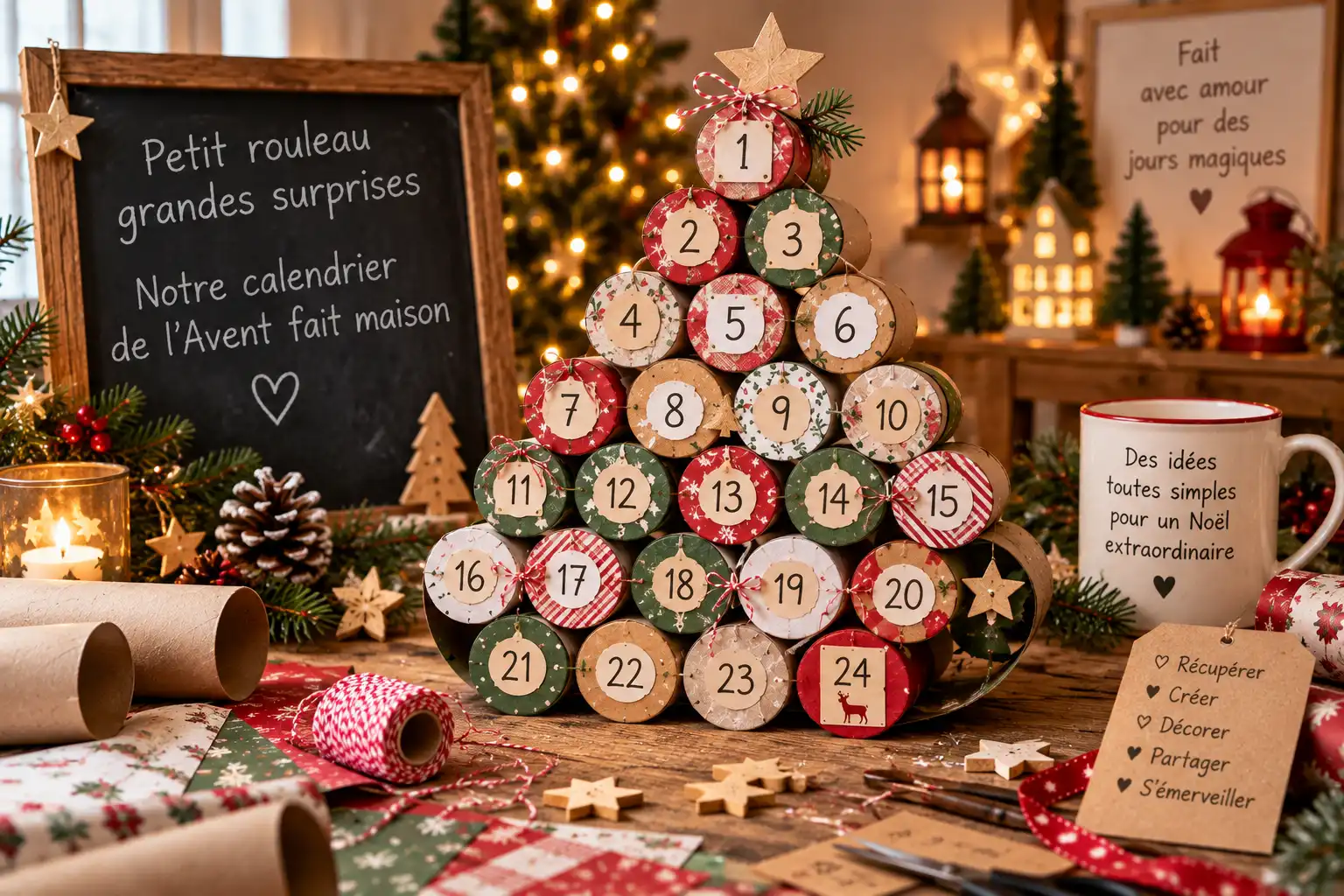 Fabriquer Rouleau Papier Toilette Calendrier Avent Sapin