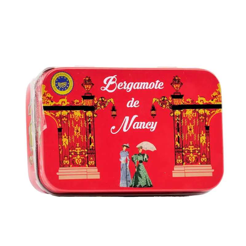 Idée Cadeau noel Bergamotes de Nancy boîte colorée vintage