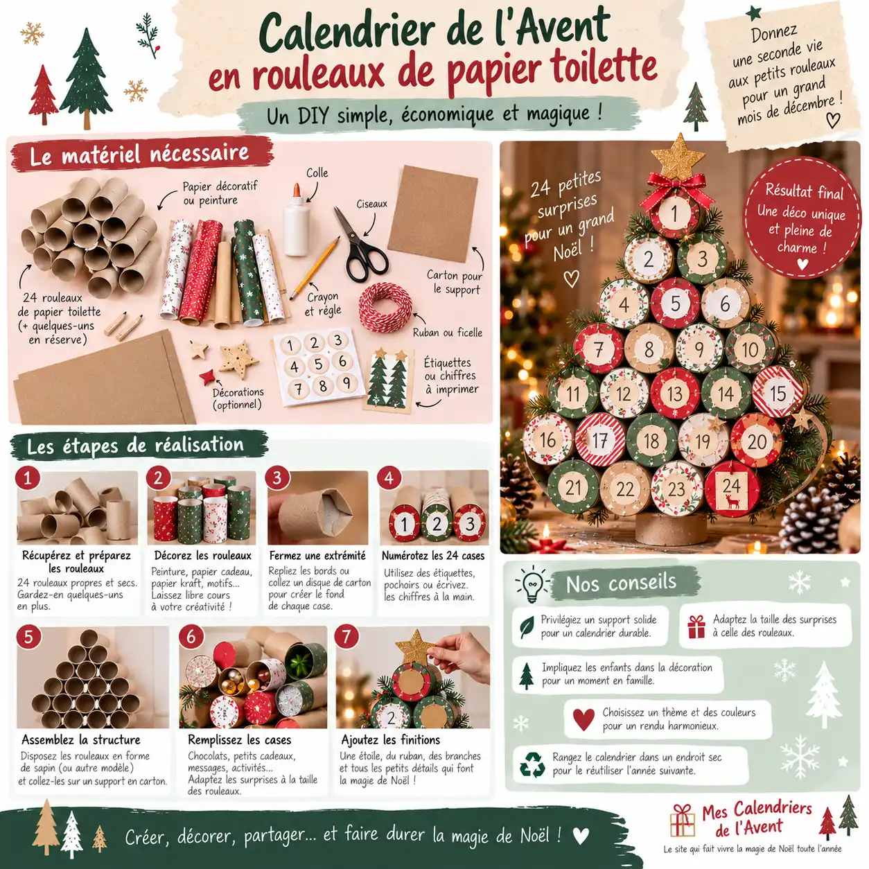 Infographie Calendrier Avent Papier Toilette