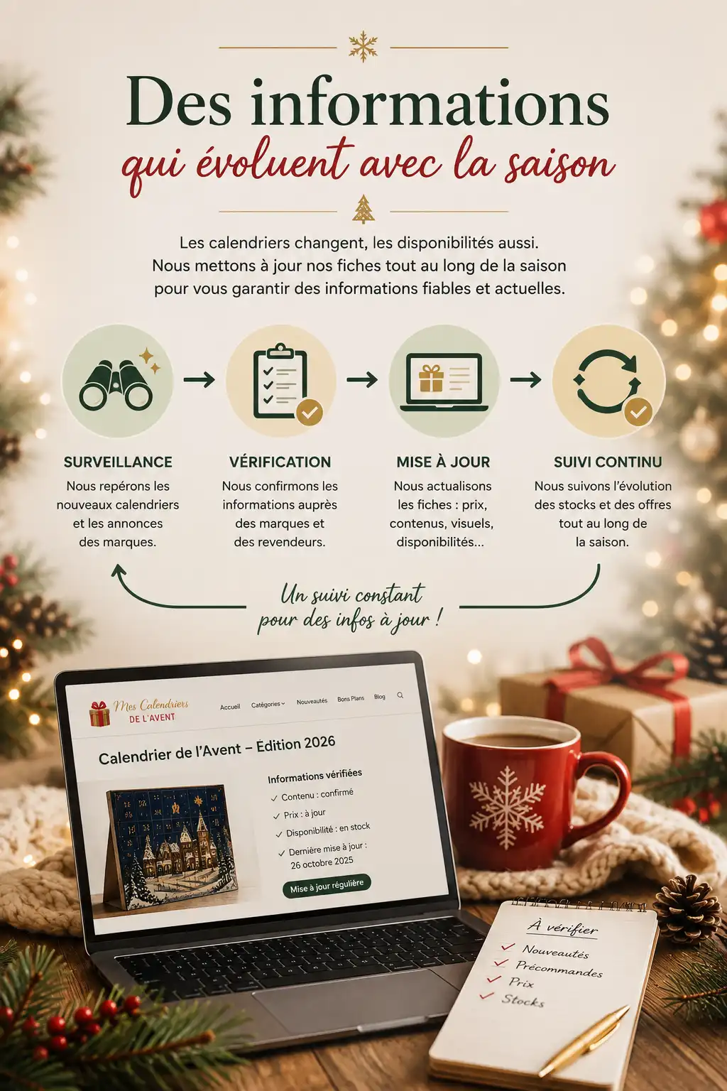 Informations Calendrier de l'Avent
