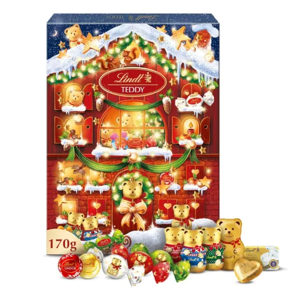 LINDT TEDDY Calendrier de l'Avent 170g 2025