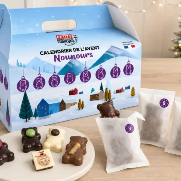 Les petits Bonheur Calendrier de l'Avent Nounours Chocolat 2026