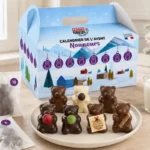 Les petits Bonheur Calendrier de l'Avent Nounours Chocolat 2026 Abricot