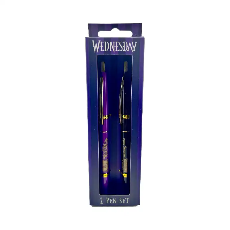 Mercredi Lot de 2 stylos