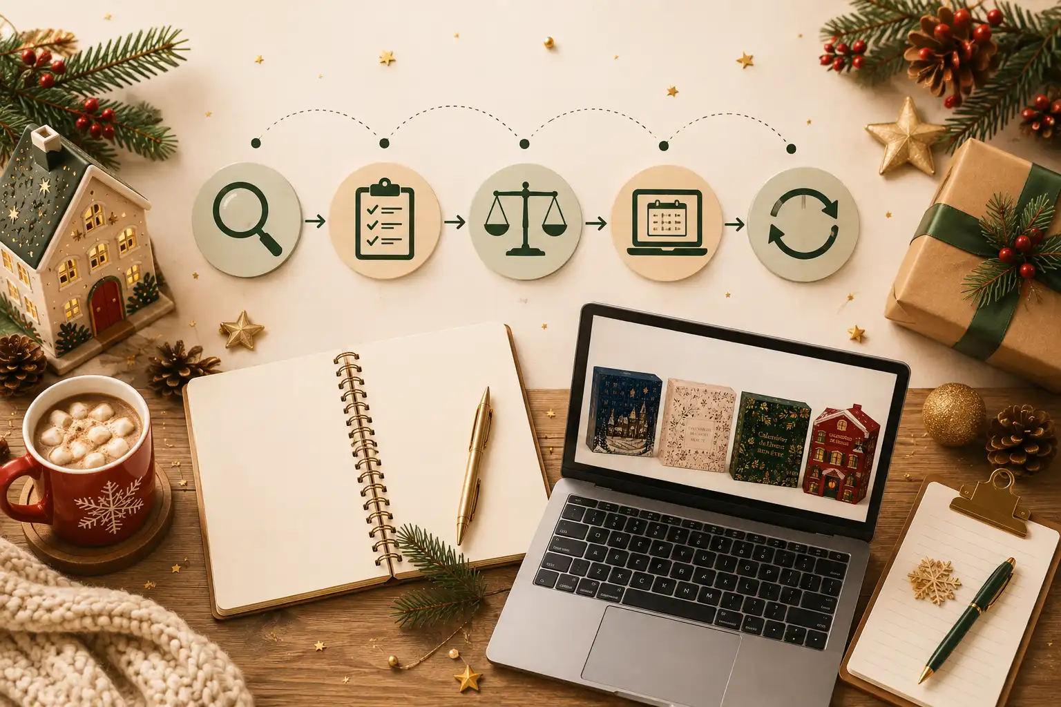Méthode Editoriale Mes Calendriers de l'Avent