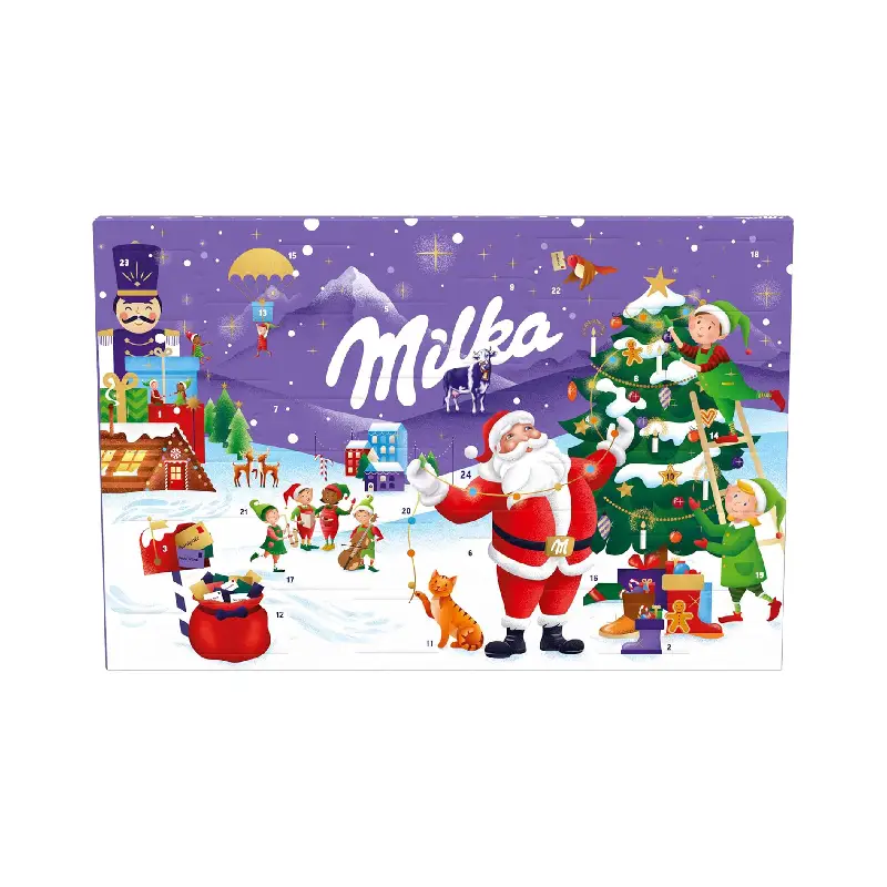 Milka Calendrier de l&rsquo;avent Mix Traineau Père Noel