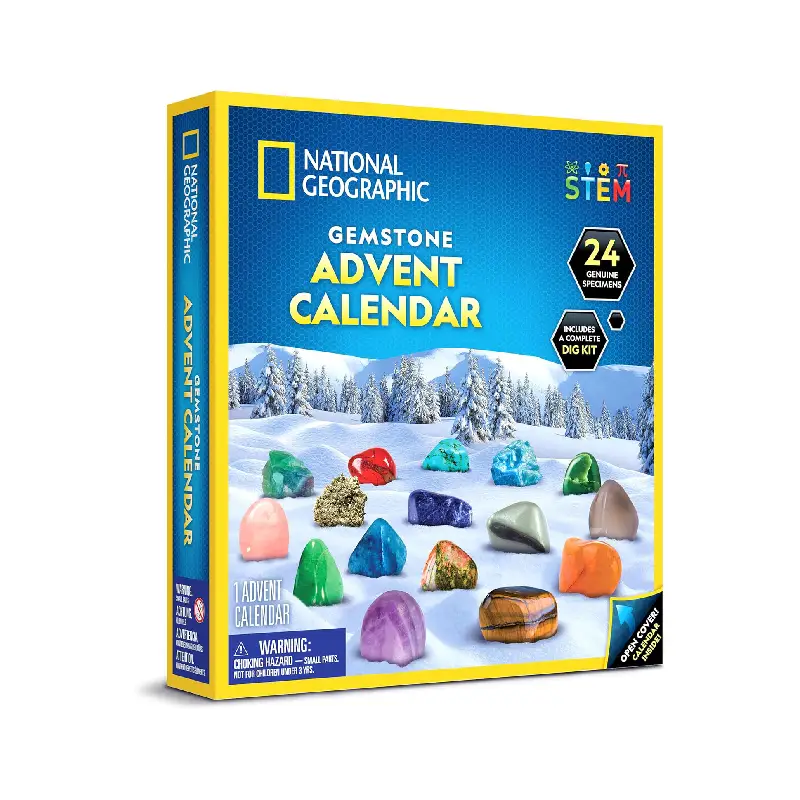 National Geographic Calendrier de l’Avent Minéraux