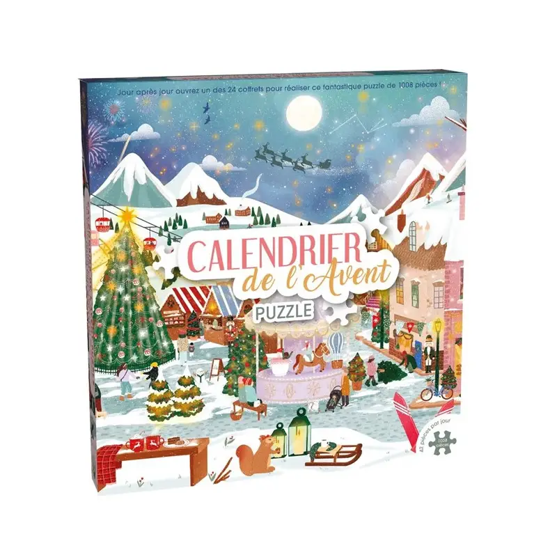 Puzzle Calendrier de l&rsquo;Avent Village de Noël