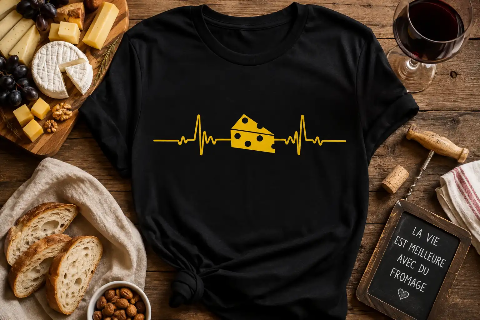 T-Shirt Fromage battement de coeur
