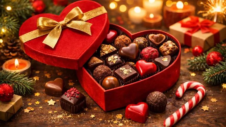 idee cadeau coffret cœur chocolat
